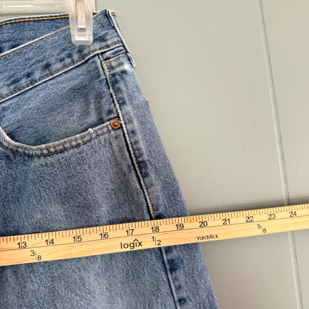 Levi's 505 Straight Leg Jeans Tag W31 L30 Hemmed 31x25 Zip Fly Mid Rise 2020 - Picture 10 of 11